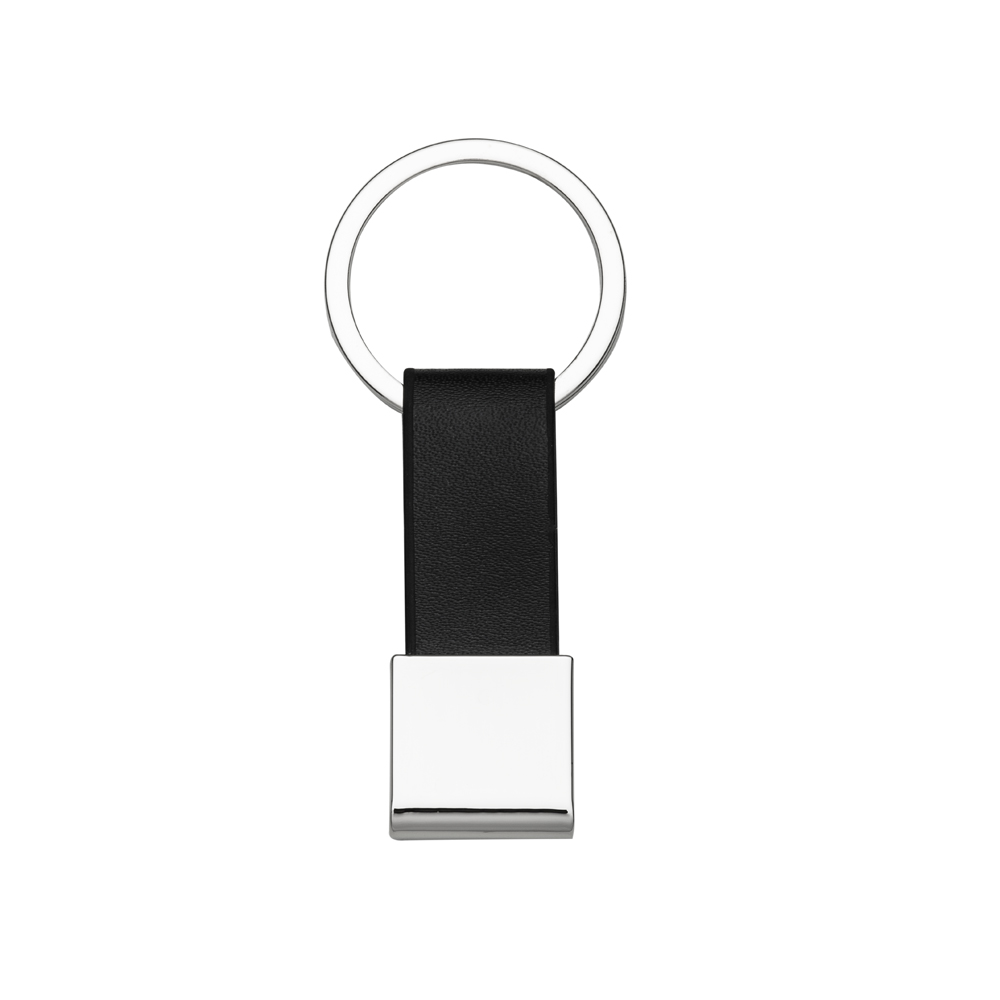 Chaveiro de Metal com Couro