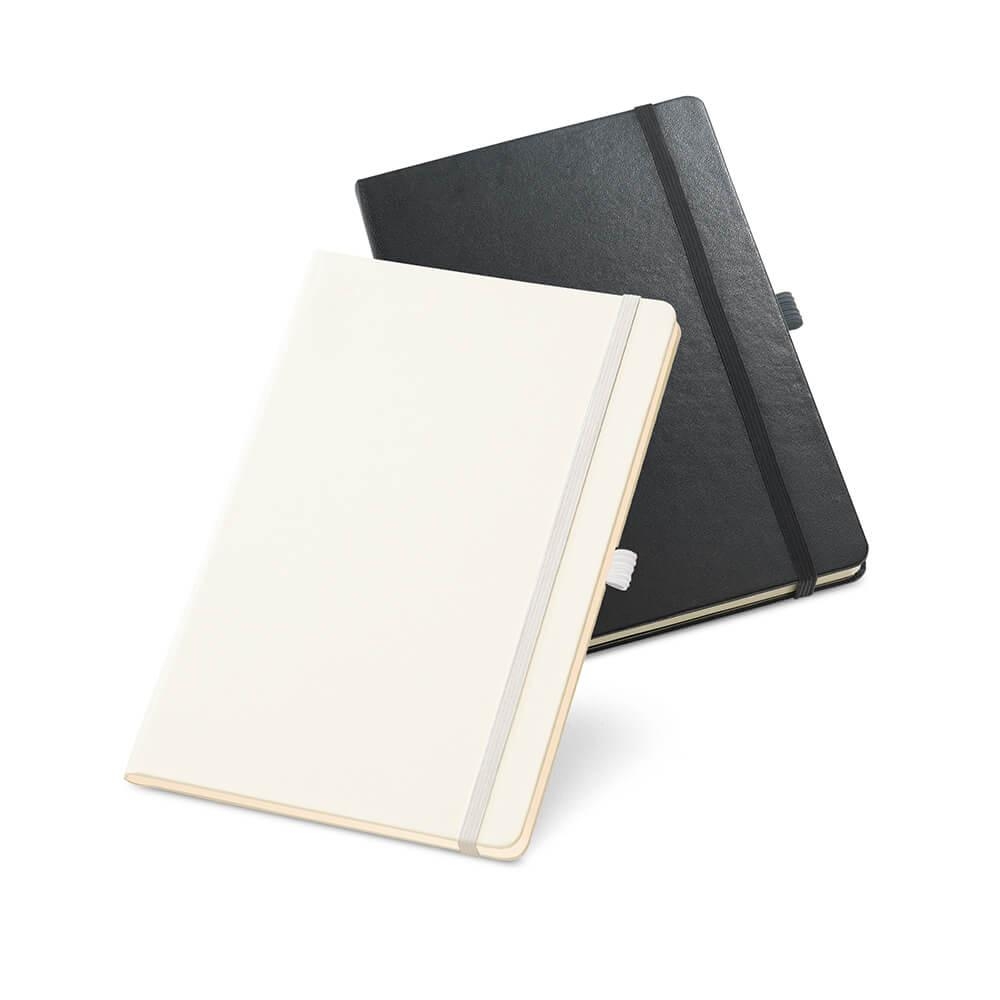 Caderneta tipo Moleskine com Porta Caneta 13,7 x 21 cm
